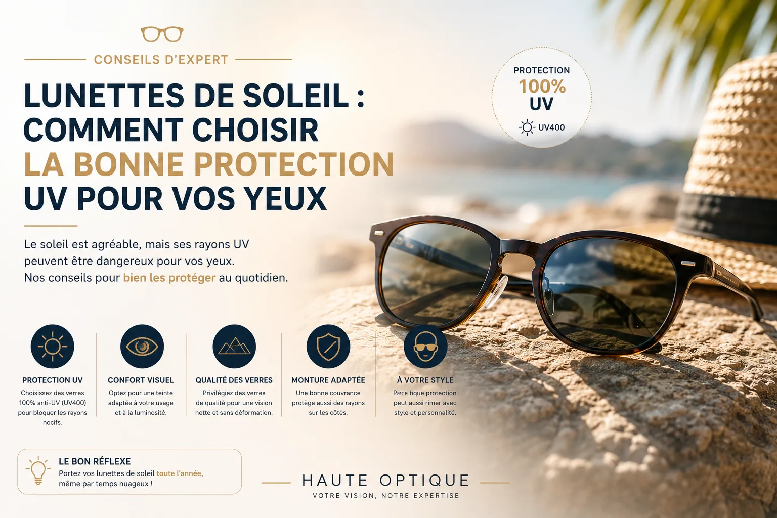 Lunettes de soleil : comment choisir la bonne protection UV pour vos yeux