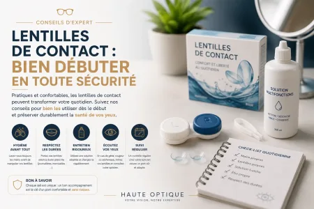 Lentilles de contact : bien débuter en toute sécurité